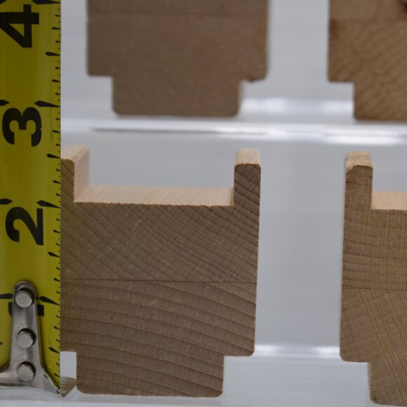 Lot of 4 Wooden 2.5" Risers Tunnel Bridge Supports Compatible Thomas/Brio/Ikea - Picture 7 of 10